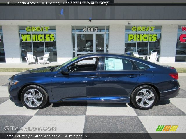 2018 Honda Accord EX-L Sedan in Obsidian Blue Pearl