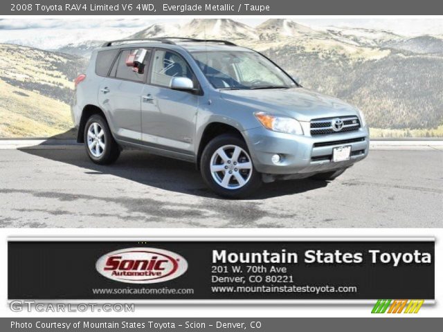 2008 Toyota RAV4 Limited V6 4WD in Everglade Metallic