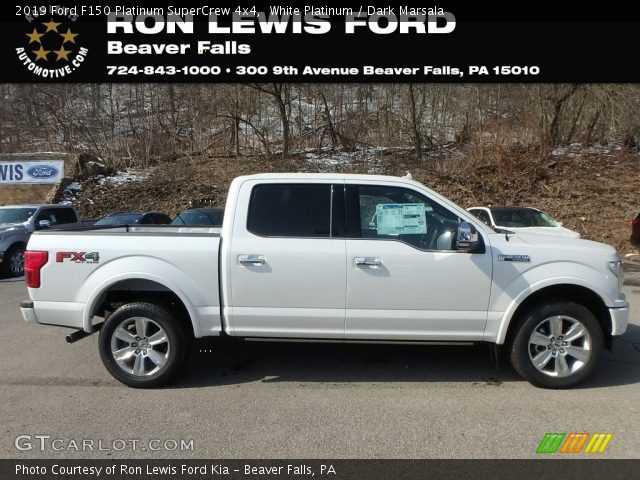 2019 Ford F150 Platinum SuperCrew 4x4 in White Platinum