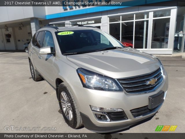 2017 Chevrolet Traverse LT AWD in Champagne Silver Metallic