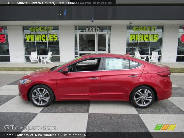 2017 Hyundai Elantra Limited in Red