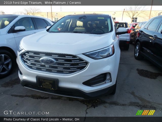 2019 Ford Edge Titanium in White Platinum