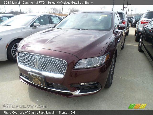 2019 Lincoln Continental FWD in Burgundy Velvet Metallic