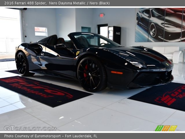2016 Ferrari 488 Spider  in Nero Daytona Metallic