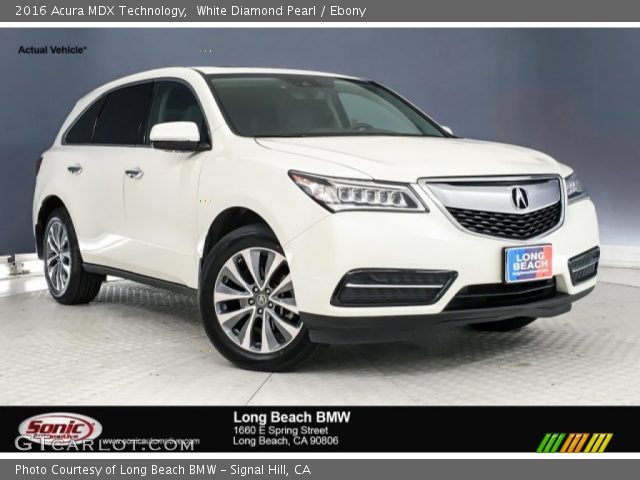 2016 Acura MDX Technology in White Diamond Pearl