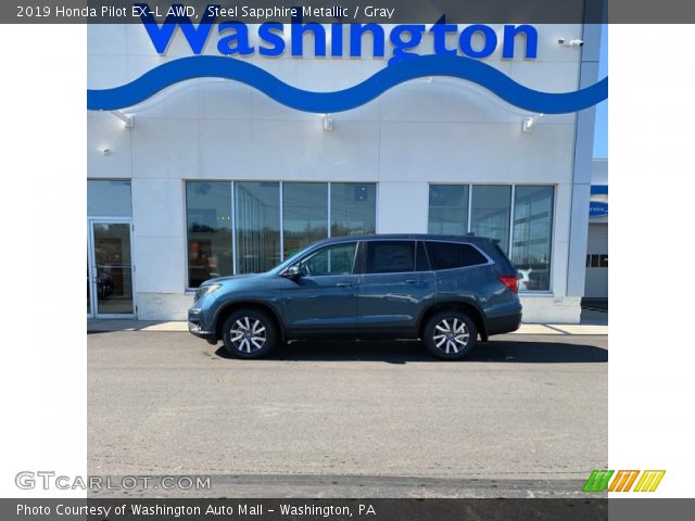 2019 Honda Pilot EX-L AWD in Steel Sapphire Metallic