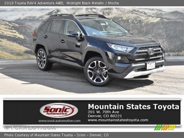 2019 Toyota RAV4 Adventure AWD in Midnight Black Metallic