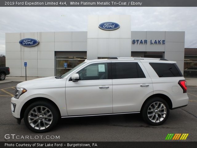 2019 Ford Expedition Limited 4x4 in White Platinum Metallic Tri-Coat