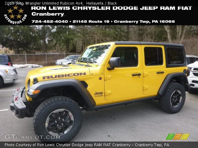 2019 Jeep Wrangler Unlimited Rubicon 4x4 in Hellayella