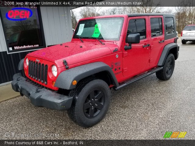 2008 Jeep Wrangler Unlimited X 4x4 in Flame Red