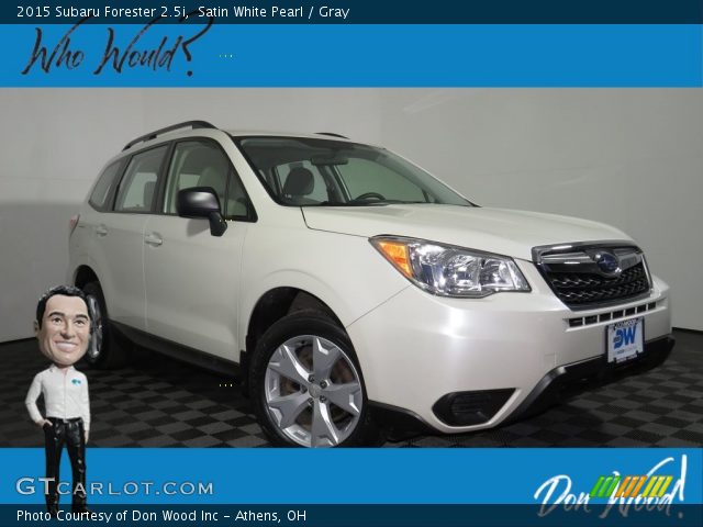2015 Subaru Forester 2.5i in Satin White Pearl