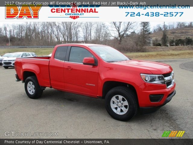 2017 Chevrolet Colorado WT Extended Cab 4x4 in Red Hot