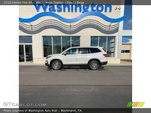 2019 Honda Pilot EX-L AWD in White Diamond Pearl