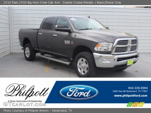 2016 Ram 2500 Big Horn Crew Cab 4x4 in Granite Crystal Metallic