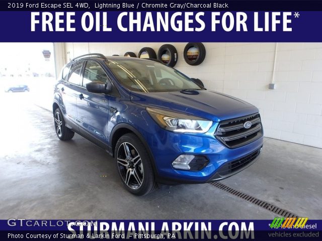 2019 Ford Escape SEL 4WD in Lightning Blue