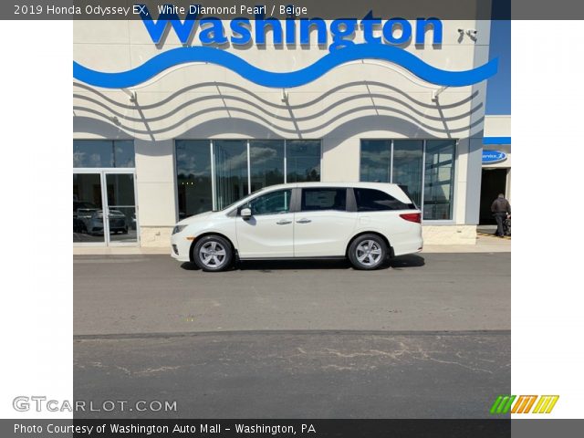 2019 Honda Odyssey EX in White Diamond Pearl