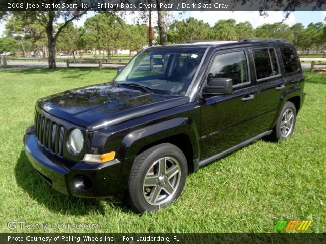 2008 Jeep Patriot Sport 4x4 in Brilliant Black Crystal Pearl