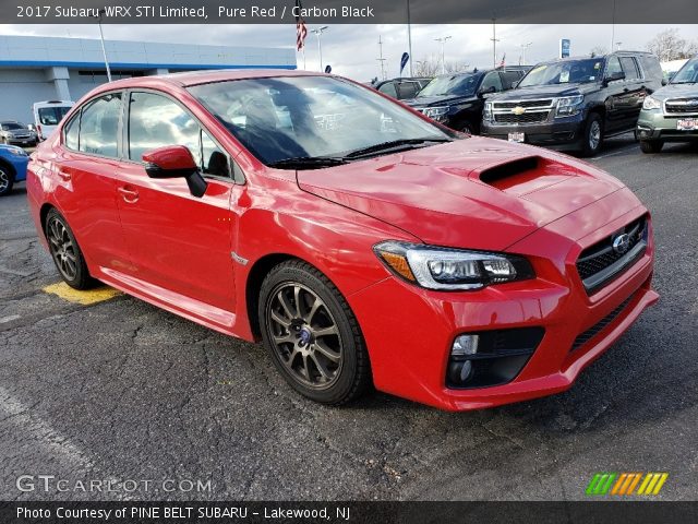 2017 Subaru WRX STI Limited in Pure Red