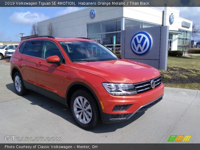 2019 Volkswagen Tiguan SE 4MOTION in Habanero Orange Metallic