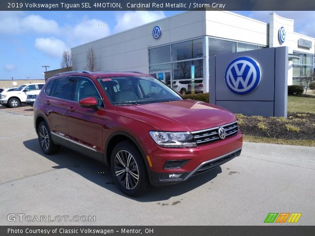 2019 Volkswagen Tiguan SEL 4MOTION in Cardinal Red Metallic