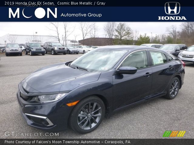 2019 Honda Civic EX Sedan in Cosmic Blue Metallic