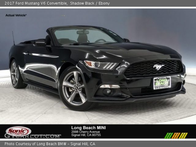 2017 Ford Mustang V6 Convertible in Shadow Black