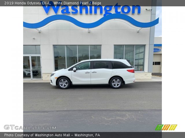2019 Honda Odyssey EX-L in White Diamond Pearl