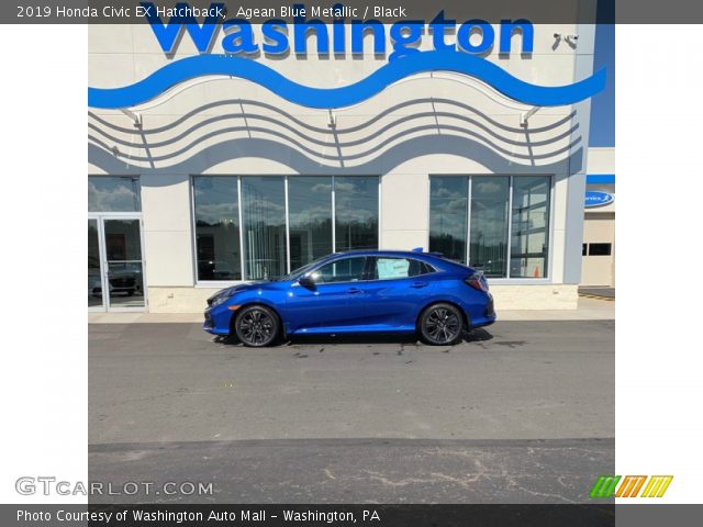 2019 Honda Civic EX Hatchback in Agean Blue Metallic