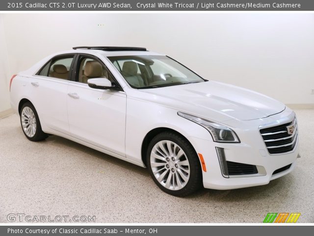 2015 Cadillac CTS 2.0T Luxury AWD Sedan in Crystal White Tricoat