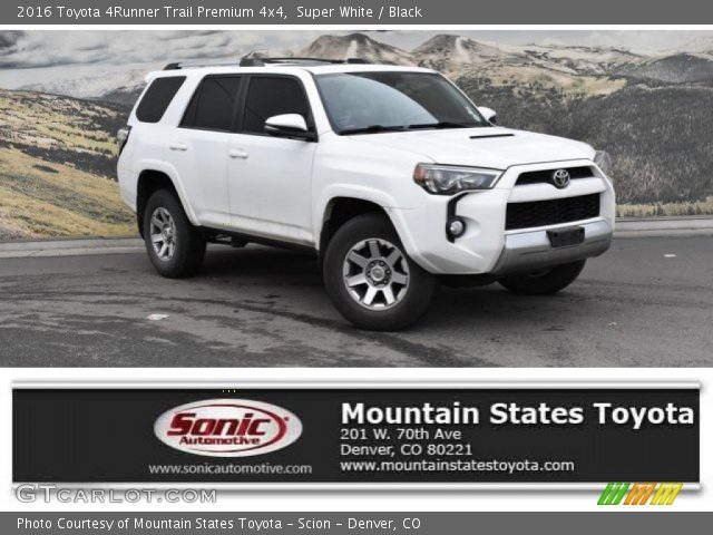 2016 Toyota 4Runner Trail Premium 4x4 in Super White