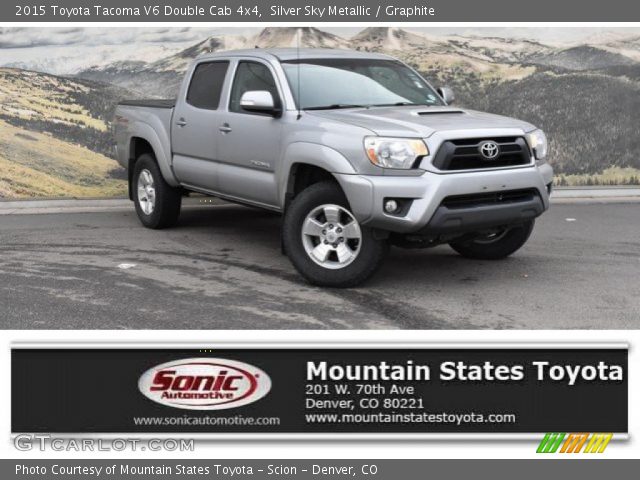 2015 Toyota Tacoma V6 Double Cab 4x4 in Silver Sky Metallic