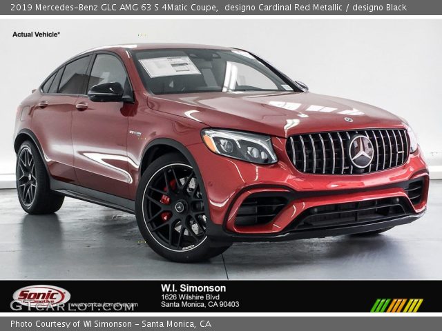 2019 Mercedes-Benz GLC AMG 63 S 4Matic Coupe in designo Cardinal Red Metallic