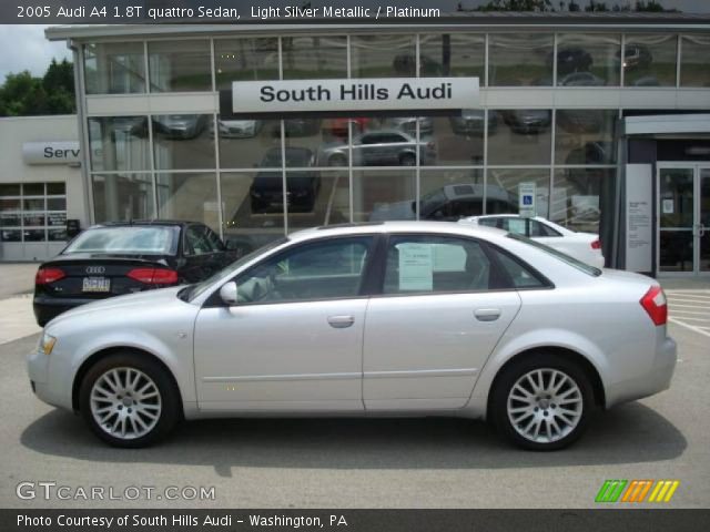 2005 Audi A4 1.8T quattro Sedan in Light Silver Metallic