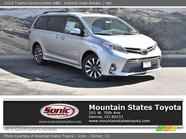 2019 Toyota Sienna Limited AWD in Celestial Silver Metallic