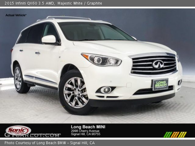 2015 Infiniti QX60 3.5 AWD in Majestic White