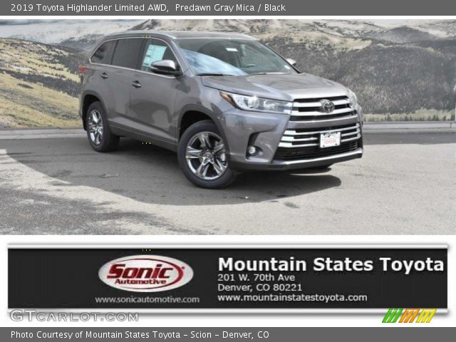 2019 Toyota Highlander Limited AWD in Predawn Gray Mica