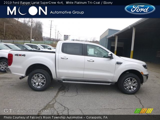 2019 Ford Ranger Lariat SuperCrew 4x4 in White Platinum Tri-Coat