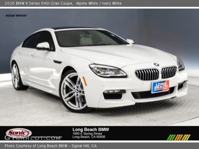 2016 BMW 6 Series 640i Gran Coupe in Alpine White