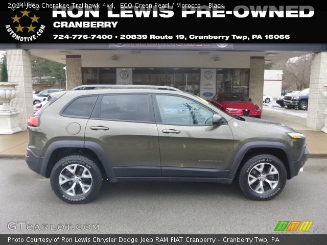 2014 Jeep Cherokee Trailhawk 4x4 in ECO Green Pearl