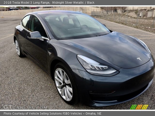 2018 Tesla Model 3 Long Range in Midnight Silver Metallic