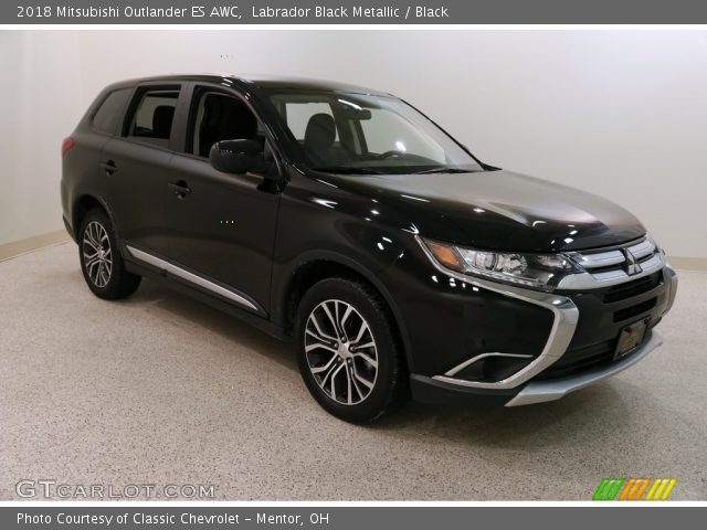 2018 Mitsubishi Outlander ES AWC in Labrador Black Metallic