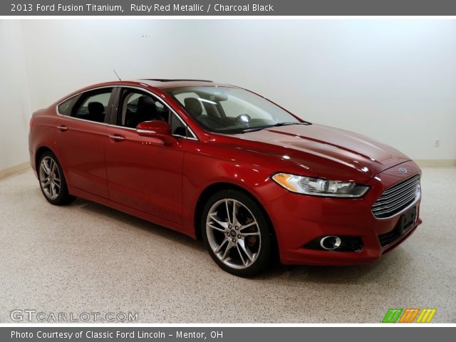 2013 Ford Fusion Titanium in Ruby Red Metallic