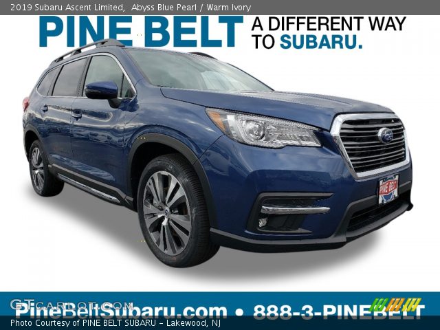 2019 Subaru Ascent Limited in Abyss Blue Pearl