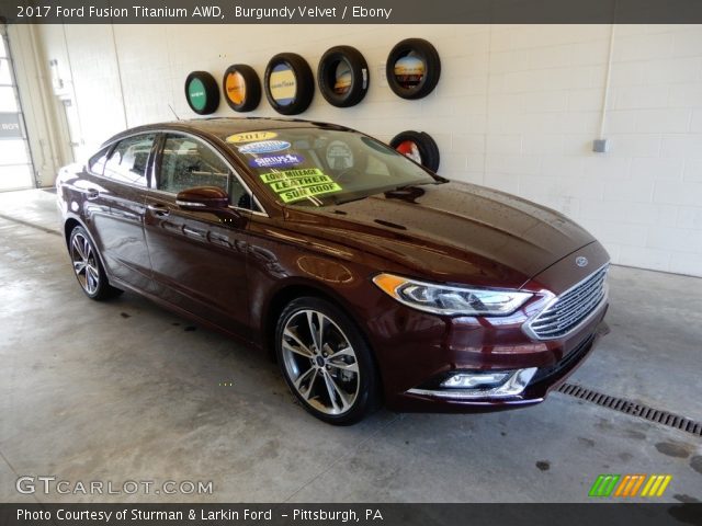 2017 Ford Fusion Titanium AWD in Burgundy Velvet