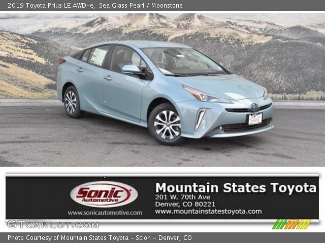 2019 Toyota Prius LE AWD-e in Sea Glass Pearl
