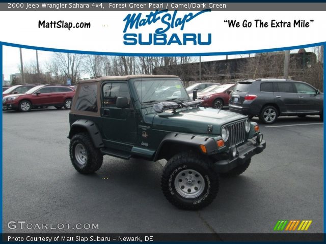 2000 Jeep Wrangler Sahara 4x4 in Forest Green Pearl