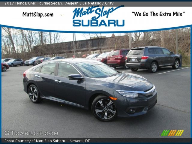 2017 Honda Civic Touring Sedan in Aegean Blue Metallic