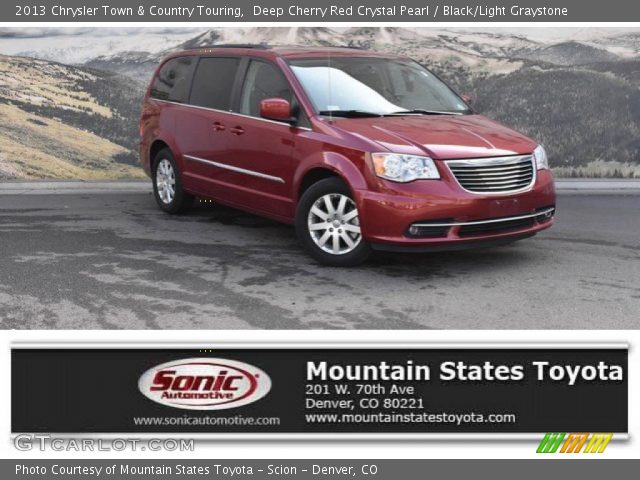 2013 Chrysler Town & Country Touring in Deep Cherry Red Crystal Pearl