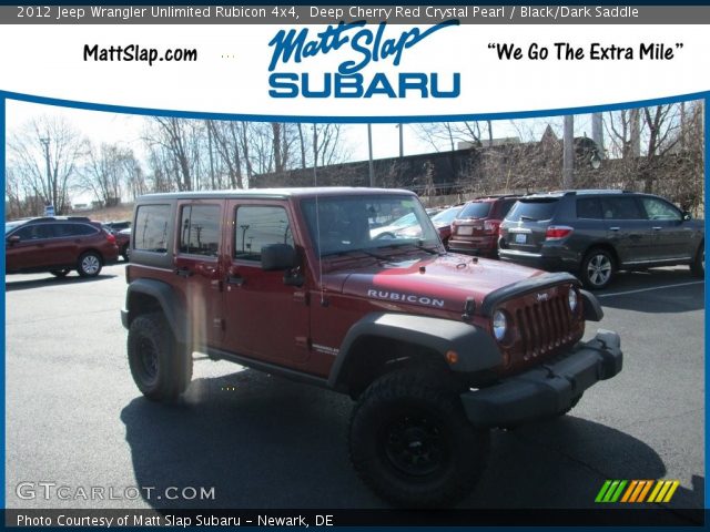 2012 Jeep Wrangler Unlimited Rubicon 4x4 in Deep Cherry Red Crystal Pearl