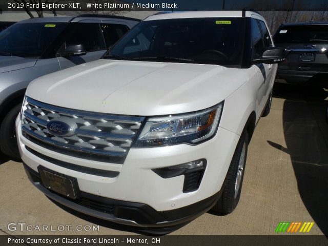2019 Ford Explorer XLT in White Platinum